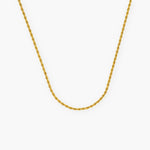 2MM CLEAN ROPE CHAIN - 18K GOLD