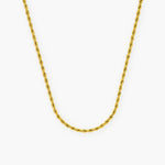 3MM CLEAN ROPE CHAIN - 18K GOLD