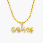 ICED SAVAGE ROPE CHAIN - 18K GOLD