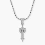 CROSS ROPE CHAIN - SILVER
